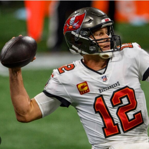 TOM BRADY #12 BUCCANEERS SEWN STITCHED FOOTBALL JERSEY - Picture 2 of 8